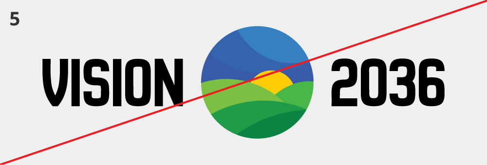 incorrect Vision 2036 logo usage