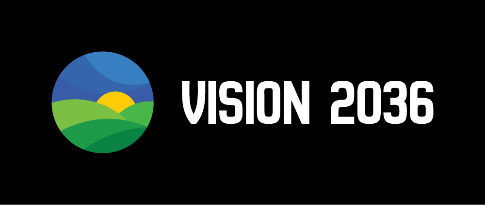 Vision 2036 primary logo inverted