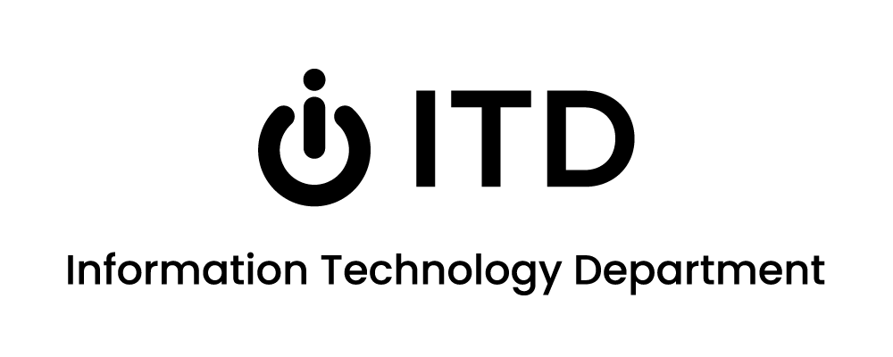 black ITD logo with department name