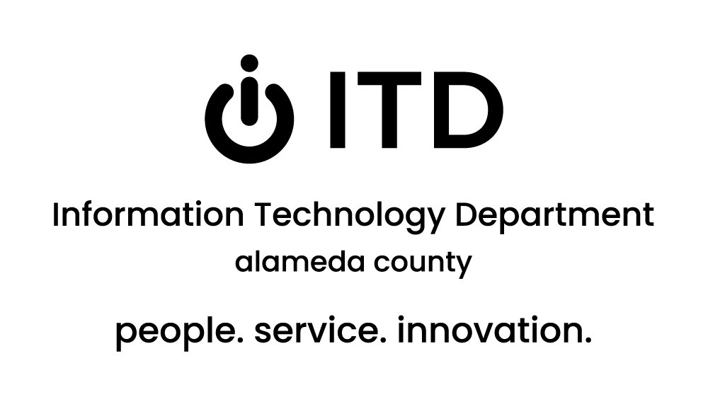 black ITD logo with department and county names and tagline