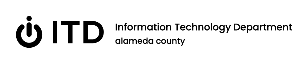 black horizontal ITD logo with department and county names
