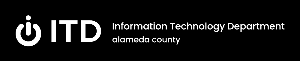 white horizontal ITD logo with department and county names