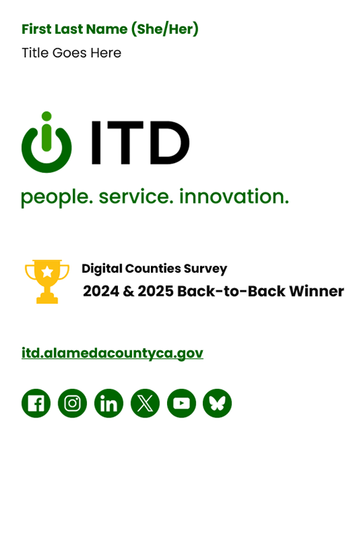 ITD logo email signature option 1 short version