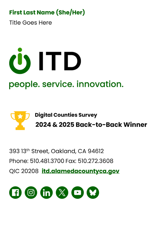 ITD logo email signature option 1 full version