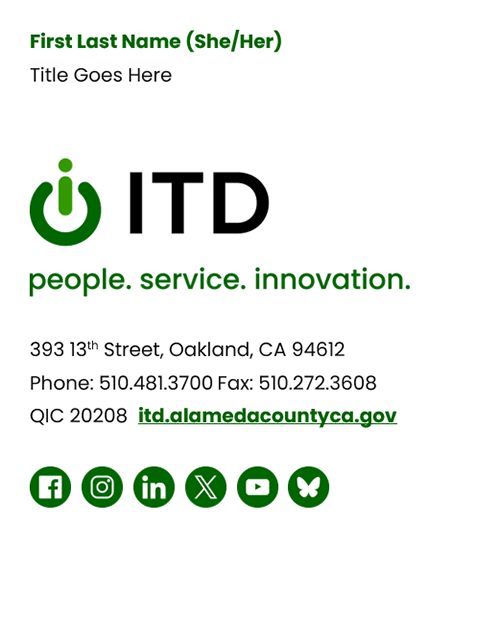 ITD logo email signature option 1 full version