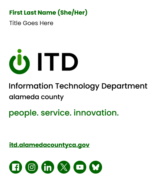 ITD logo email signature option 2 short version