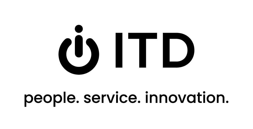 black ITD logo with tagline