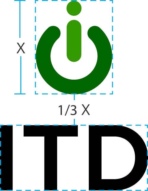 stacked HRS logo with guidelines