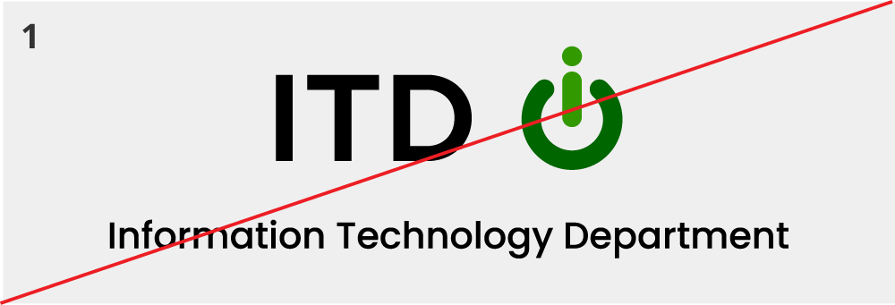 incorrect ITD logo usage