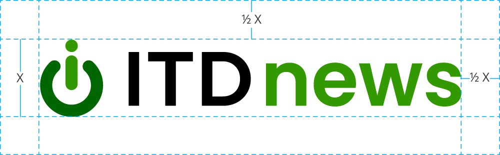 ITD logo with news subbrand with clearance guides