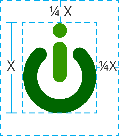 HRS logo symbol only with guidelines