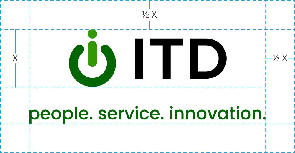 stacked HRS logo with guidelines