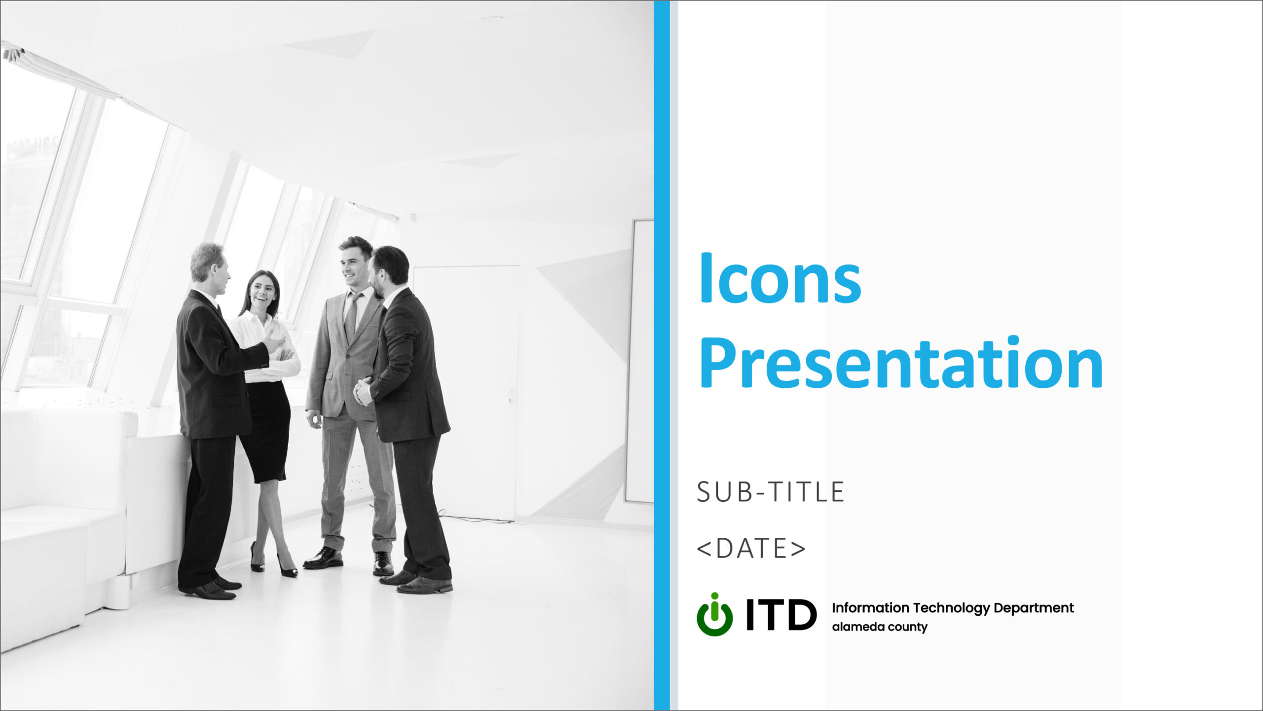 Screenshot of presentation title slide