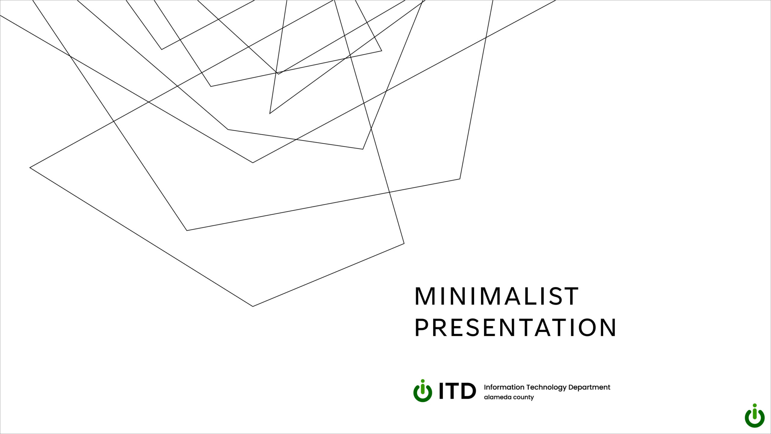 Screenshot of presentation title slide.