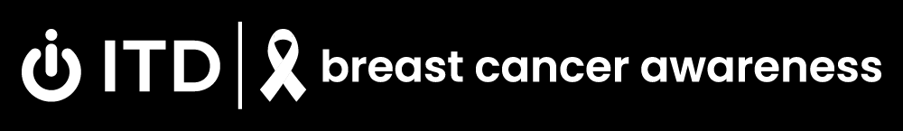 white ITD Breast Cancer Awareness logo