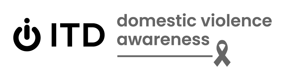 black ITD Domestic Violence Awareness logo