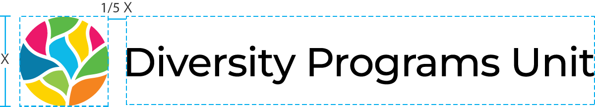 DPU primary logo with margin guidelines