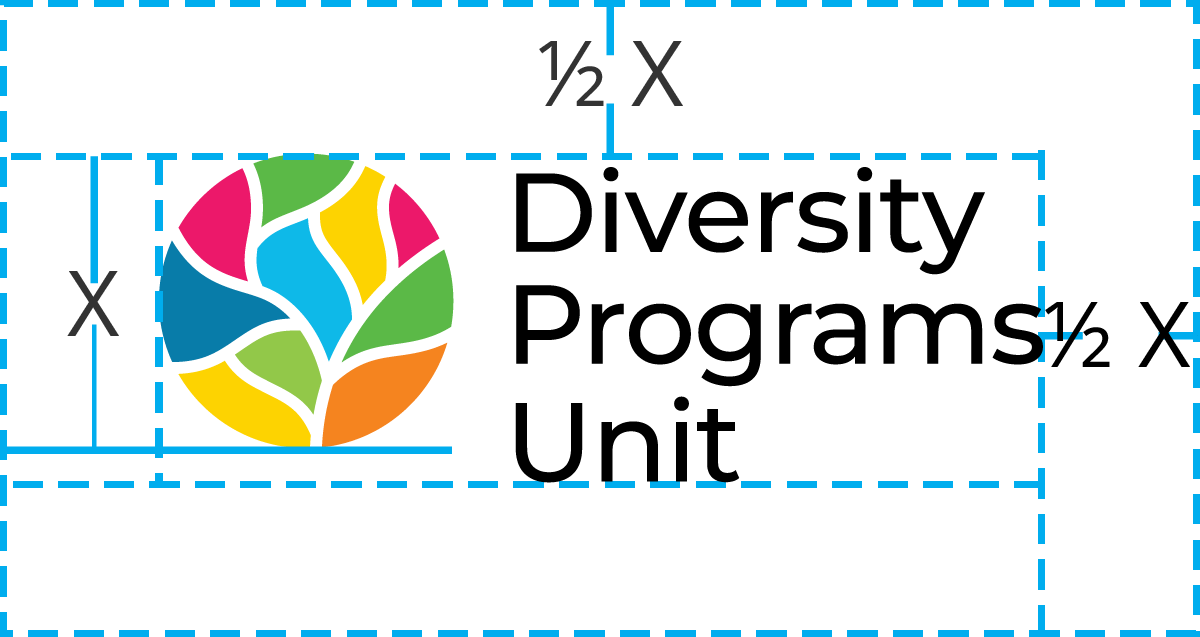 DPU stacked logo with clearance guidelines